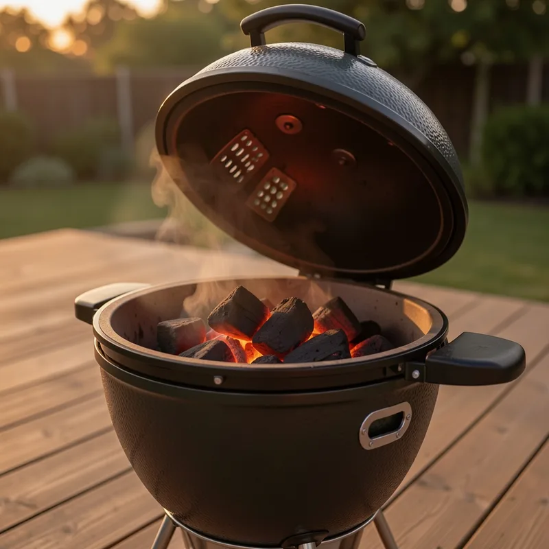 Allumer un barbecue kamado et viser la bonne température
