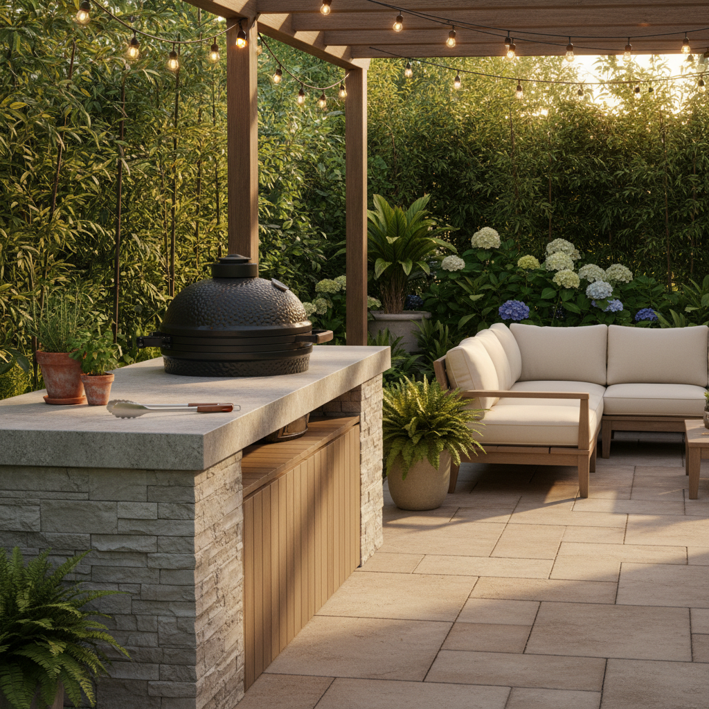 Créer un espace barbecue fonctionnel dans votre jardin