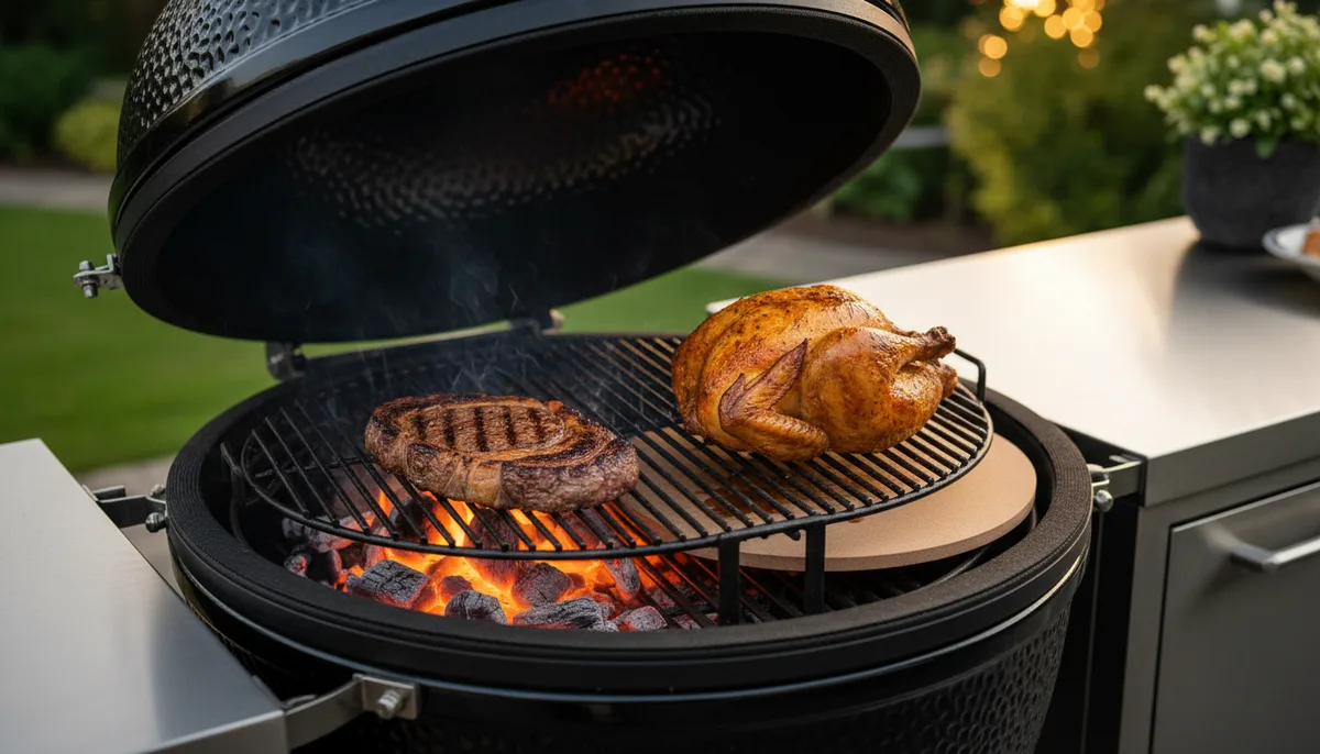 Cuisson kamado : maîtriser les 3 techniques pour des résultats parfaits