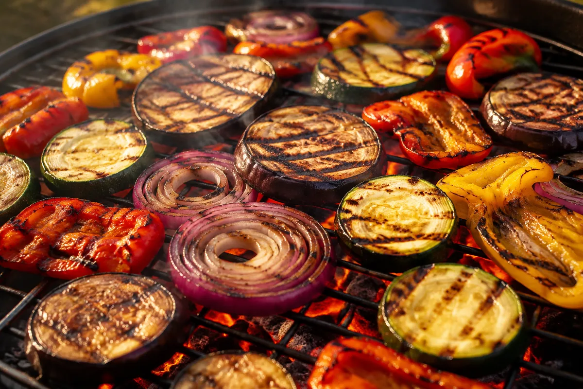 Légumes au barbecue : cuisson, braises et associations